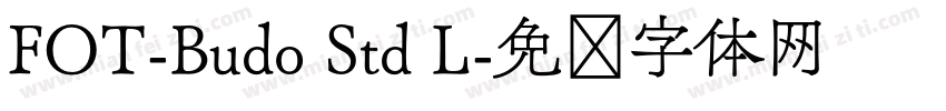 FOT-Budo Std L字体转换
